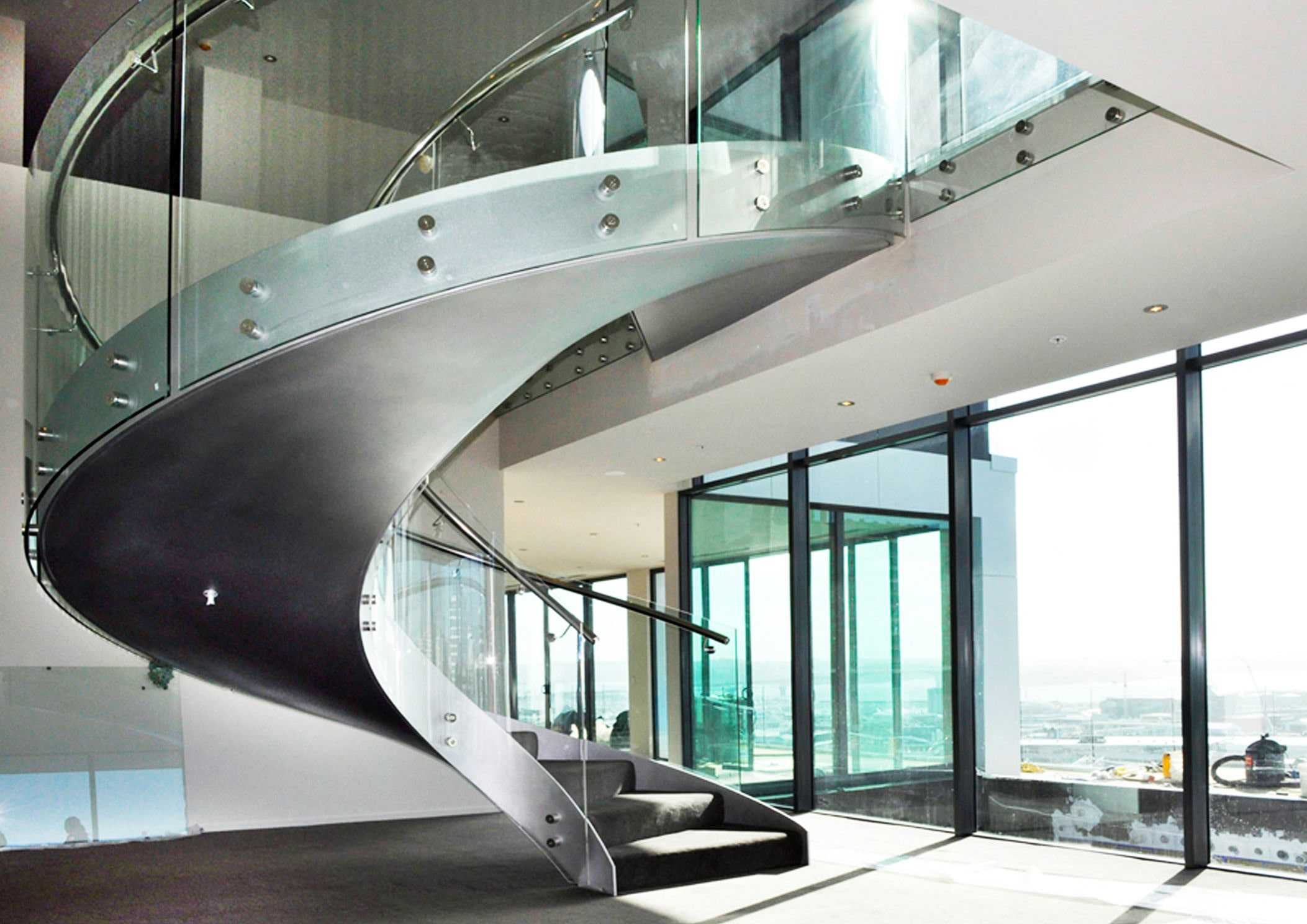 Indoor | Glass Staircase Project Showcase